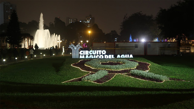 Entrada do Circuito Mágico Del Agua em Lima