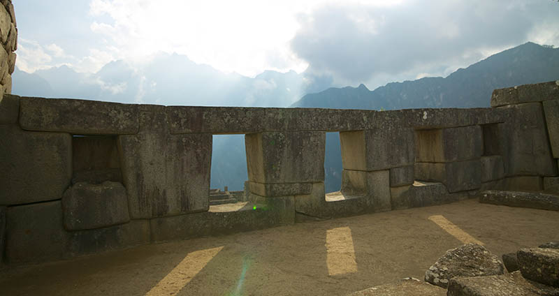 Templo das Três janelas em Machu Picchu