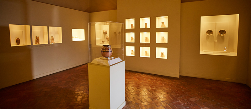 Interior do Museu de Arte Pré-Colombiana em Cusco