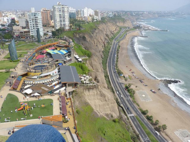 Bairro de Miraflores em Lima 