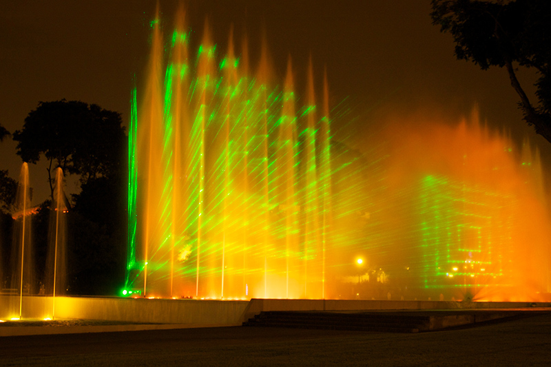 Luzes do Circuito Mágico das Águas em Lima
