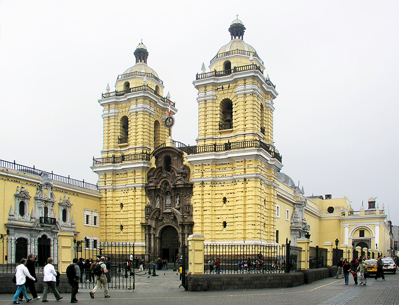 Fachada do Convento de São Francisco em Lima 