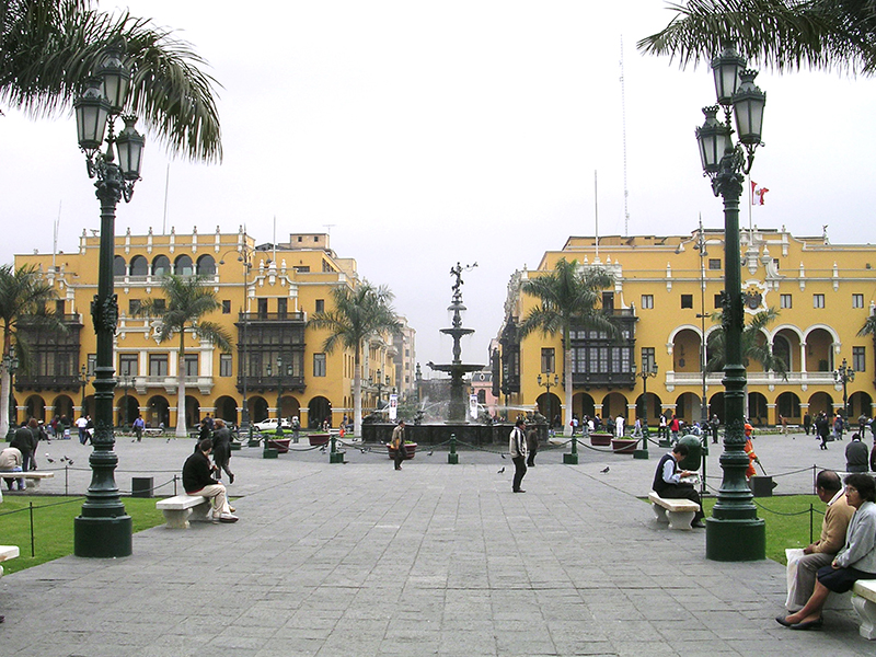 Plaza de Armas em Lima 