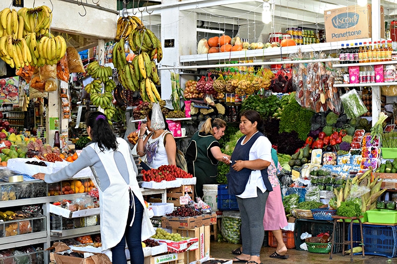 Barracas do Mercado Surquillo em Lima