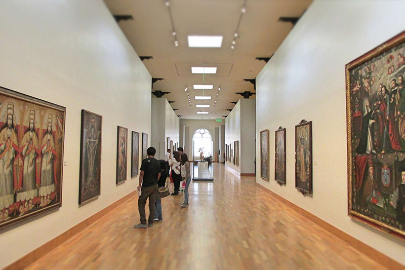 Interior do Museu de Arte de Lima