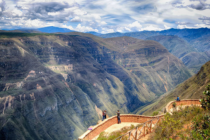 Sonche Canyon em Chachapoyas no Peru